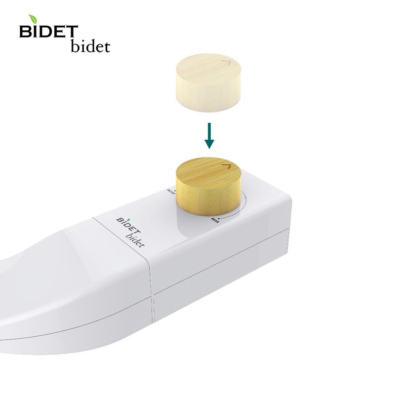BIDET bidet Alternative Detachable Knob (Real Wood). Only Compatible with