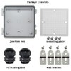 Zulkit Junction Box IP67 Waterproof Electrical Box Hinged Clear Cover