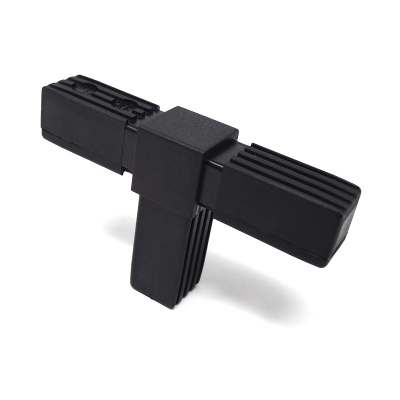 Design61 5 x T-piece connector for square pipes, pipe connectors,