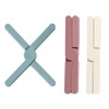 Natiform Trivet, Set of 3 Colors, Foldable, Heat Resistant, Stylish,