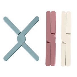 Natiform Trivet, Set of 3 Colors, Foldable, Heat Resistant, Stylish, Scandinavian Coasters