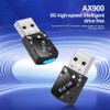 Kquepo USB WiFi Adapter 6 AX900 900Mbps Bluetooth 5.4 Dongle