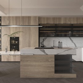 JSEVEM 24"×354" Extra Wide Thick Beige Brown Grey Oak Wood Wallpaper Peel and Stick Light Brown Gray Oak Wood Grain Contact Paper Waterproof Wall Sticker for Bedroom Bathroom Kitchen Island Cabinets