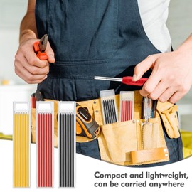 SHCHING 36PCS Pencil Lead Refills for Tracer/Pica, 2.8mm Solid Pencil Refill, Deep Hole Pencil Refill Replacement for Woodwork Construction Building Marking Scribe Tools