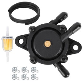 Oil Pump Kit for Small Engine, Lawn Mower Fuel Pump with Filter & Oil Hose and Clamps for Kohler Briggs & Stratton John Deere Cub Cadet Small Engines 808656 808492