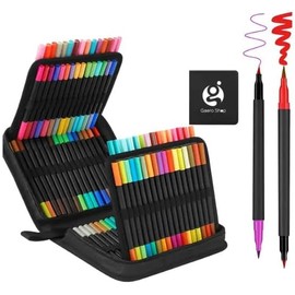 Gaero Shop Plumones Marcadores Doble Punta 100 Colores