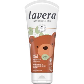 lavera Baby & Children's Wash Lotion and Shampoo - Gentle on the Skin - Gentle Cleaning - No Fragrances & Preservatives - Vegan - Natural Cosmetics - 200 ml