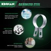 KINNAN 24 Pack 2-3/8'' Galvanized Steel Chain Link Tension Bands