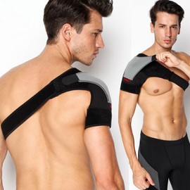 Shoulder Brace 1pc Posture Corrector Band for Fitness LD-319 Black
