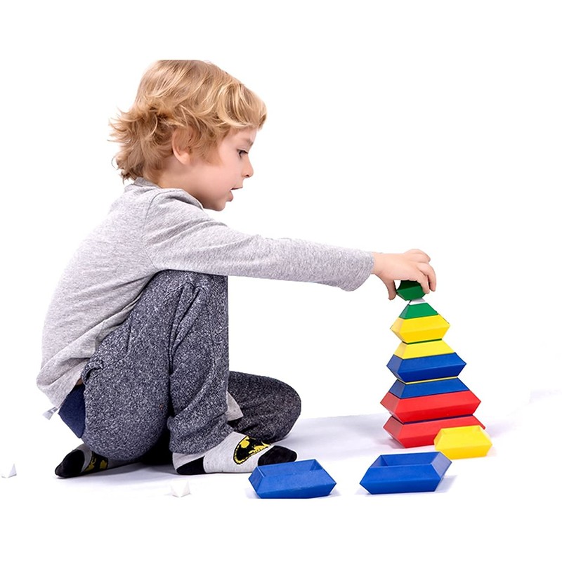 STEAM STUDIO Pyramid Building Blocks 15pcs, Building Blocks Stacking Toys