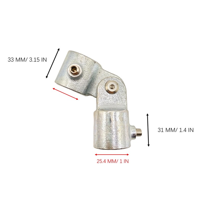 6 Pcs Single Swivel Socket, Adjustable Structural Pipe Fittings 1