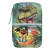 Depesche 11757 Dino World Danger-Filled 3-Compartment Pencil Case with Trex