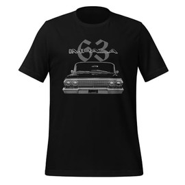 1963 Chevy Impala SS Front Grille Classic Car Owners t-Shirt Black