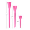 IZZO Golf Plastic Golf Tees, 1.5 Inch, Neon Pink (Pack