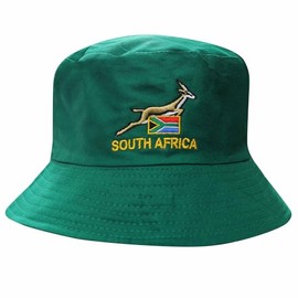 GIFTS 4 ALL South Africa Rugby Fans Sun Hat, Springboks Bucket Hat Green