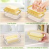 ShineMe Butter Slicer Cutter, Airtight Plastic Butter Dish with Lid,