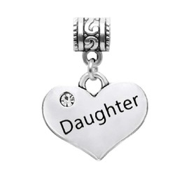 Dangle Daughter Heart Charm
