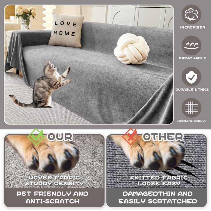 MYSKY HOME Couch Covers, Couch Cover 3 Cushion Sofa, Couch