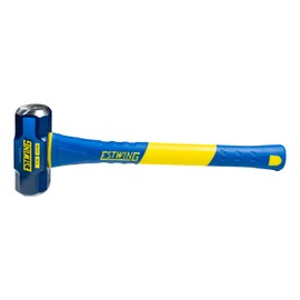 Estwing 4-Pound Hard Face Sledge Hammer, 50-55 HRC, 16-Inch Fiberglass Handle, Overstrike Protection, Textured Grip