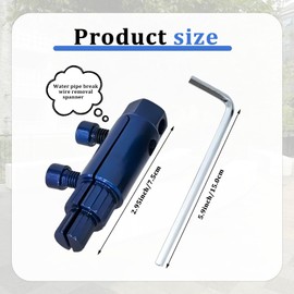 Pcmursal Broken Threaded Pipe Extractor Tool, Broken Pipe Extractor Tool, Stripped Screws and Damaged Bolts(Blue)