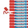 edding 383 Flipchart Markers - Red - 10 Pens -