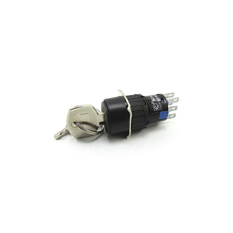 Key Switch 15 mm with 3 Switching Positions, 2 x