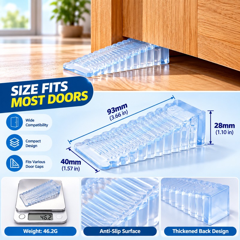 2 Pcs Non-Slip Door Stopper for Home & Office –