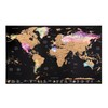 Atlas & Green World Travel Map + Bonus Europe Poster.