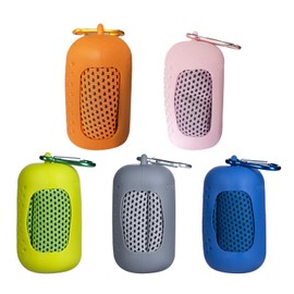 4Pack Cooling Towel,Soft Breathable Chilly Sports Towel for Neck and Face,Ice Microfiber Quick Drying Sweat Towels Cooling Hoodie Towels for Sports,Yoga,Gym,Golf,Camping,Running,Fitness,Workout (B)