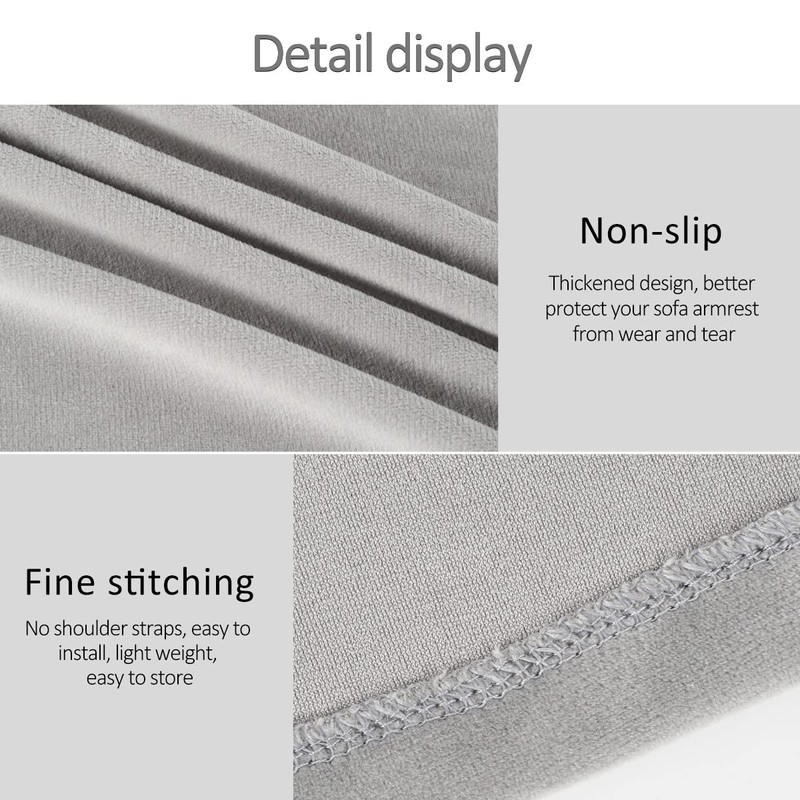 Armrest Covers 2pcs Universal Armchair Covers Non-Slip Sofa Armrest Protector