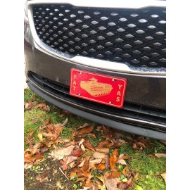 Gold YAT-YAS Plates SEMPER FI USMC Red and Gold AAV Marine Corps 10% Donation