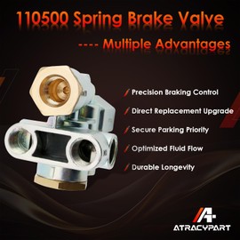 110500 Spring Brake Control Valve Sealco, Replaces# 110500X, 170.110500, 065438, 51131, Trailer 3/8" Ports Priority Valve, Emergency Stop Priority Parking