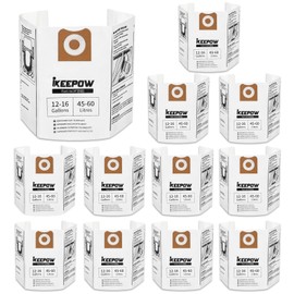 12 Pack VF3502 Shop Vac Bags, Compatible with Ridgid & Craftsman Vacuum 12-16 Gallon, Replacement Fiter Bags, 23743 VF3502 High Efficiency Dust Bags