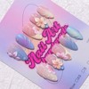 Mermaid Theme False Nails Set, Fashion Press-On Nail Polish, Handmade