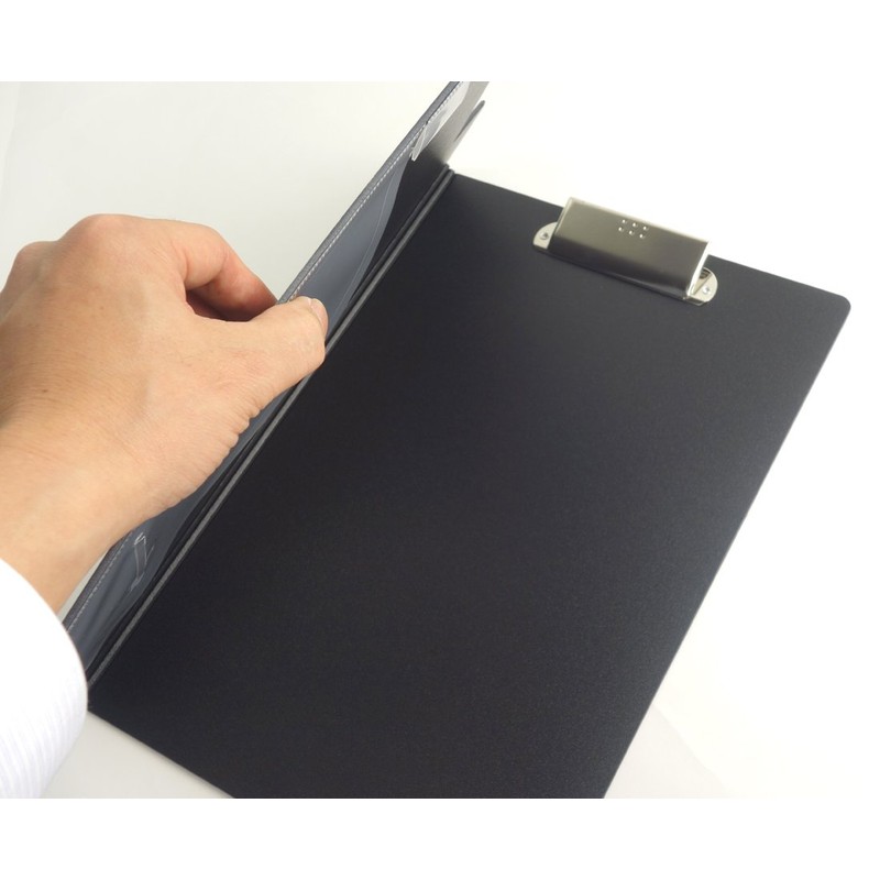 Kokuyo S & T clip holder A4 vertical dark gray