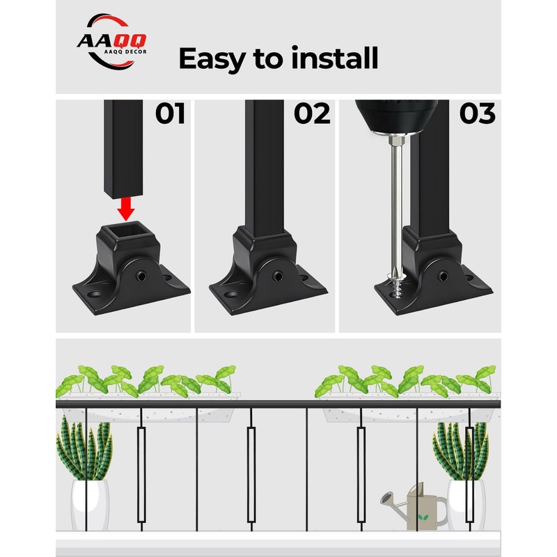 AAqq Decor 10 Pack Balusters for Staircase Interior Hollow Narrow