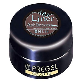 PRE GEL PG-CENL14 Color EX Liner Ash Brown Neo 14 0.1 oz (4 g) Compatible with UV/LED