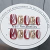 Nail Tip, 24 Pieces, Short Round False Nails, Medium, Japanese