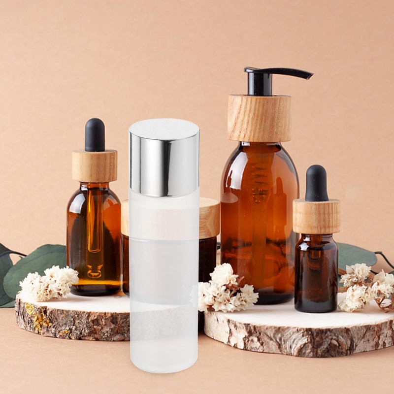Mikinona Toner Bottles for Lotion Makeup Cosmetic 3 Pack Refillable