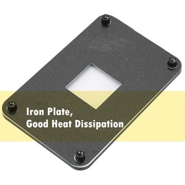 143 AM4 CPU Cooler Iron Backplate AM4 Cooler Backplate AM4 Bracket 10.3 x 6.2 x 0.4 cm