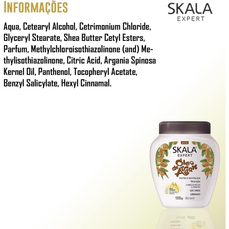 SKALA Oleo De Argan Marroquino, Rapido 3 Minutes 1Kg 35.2