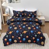 Meeting Story 3Pieces Universe Space Themed Comforter Set Planet Astronaut