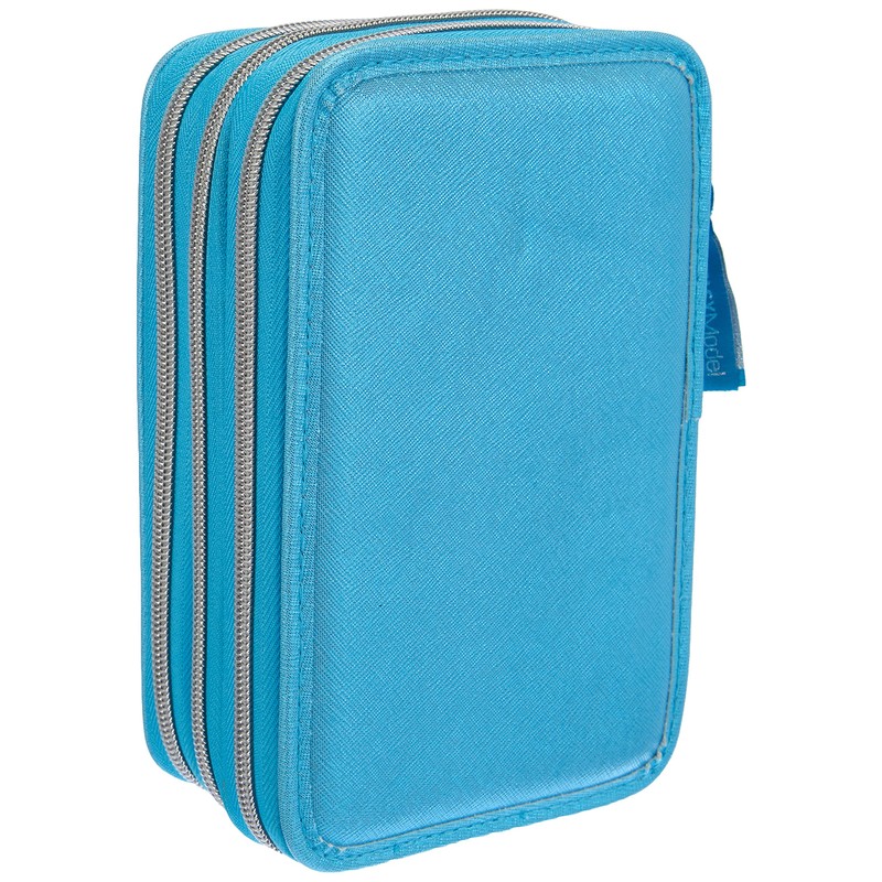 Depesche 10979 Pencil Case with 3 Zips and Pencils by