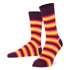 Mysocks Women Mens Socks - Cool Colourful Fancy Novelty Seamless Toe Crew Cotton Socks - Breathable Unisex Casual Dress Calf Socks