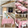 8 Packs Pink Tablecloth Rectangle 60x126 Inch Rectangular Table Cloths