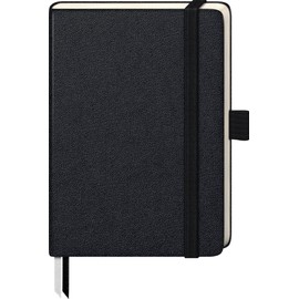 Brunnen 105521905 Notebook Kompagnon Classic Hard Cover 9.5 x 12.8 cm Dotted, 192 Pages (One Piece), Black