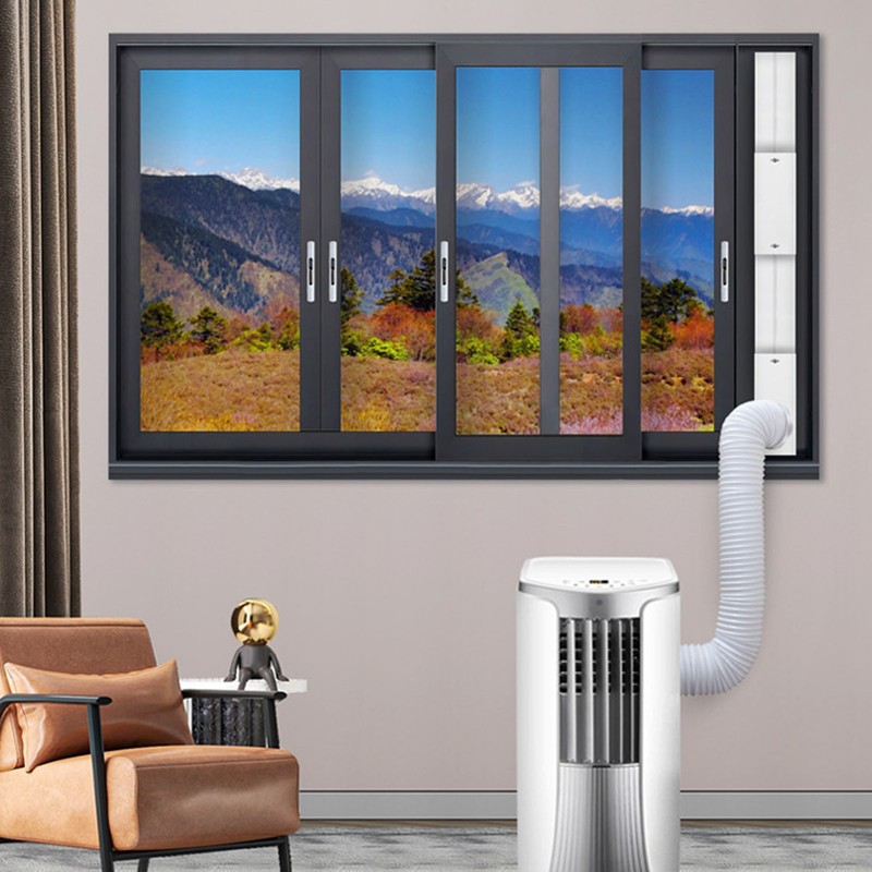 4pcs Portable Air Conditioner Window Kit 16.9 to 55in Adjustable
