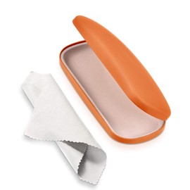 Eyeglass Case,RayLove Hard Shell Glasses Case Neutral Flip Glasses Case With Cloth