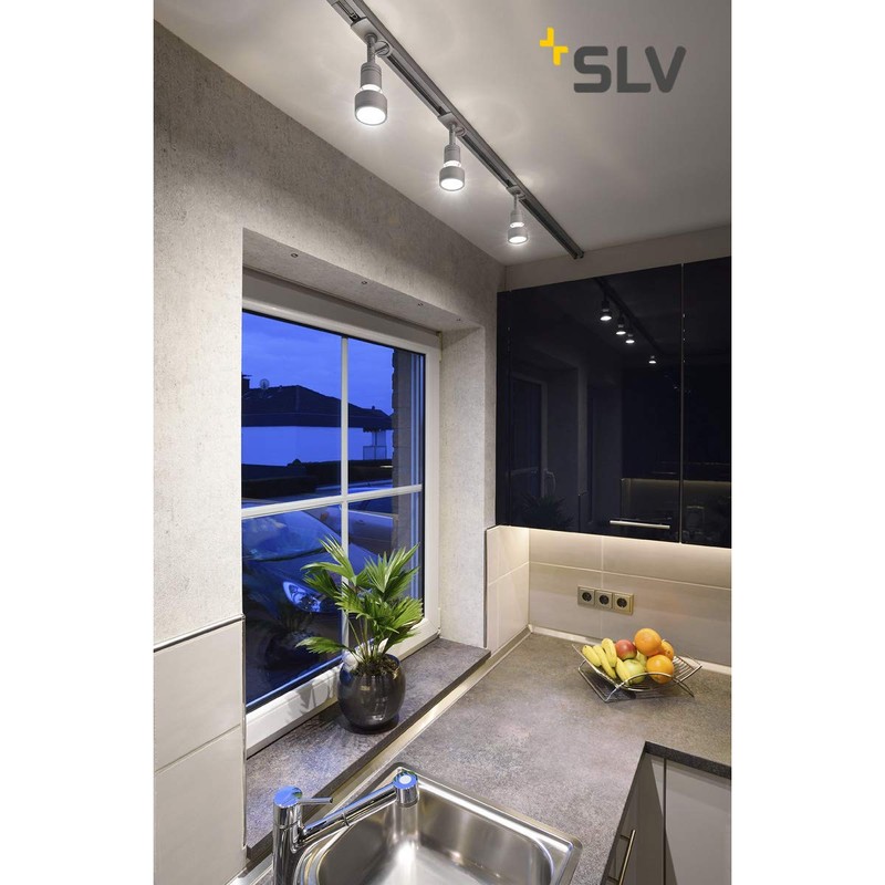 SLV Spotlight 1-Phase Track, Aluminium, 50 W, Grey