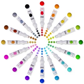 INNMUSE Washable Dot Markers for Kids, 16 Colors Dot Paints Includes Smock, Printed and PDF Activity Sheets, Non-Toxic Bingo Daubers, Arts and Crafts for Kids, Preschool Learning Activities
